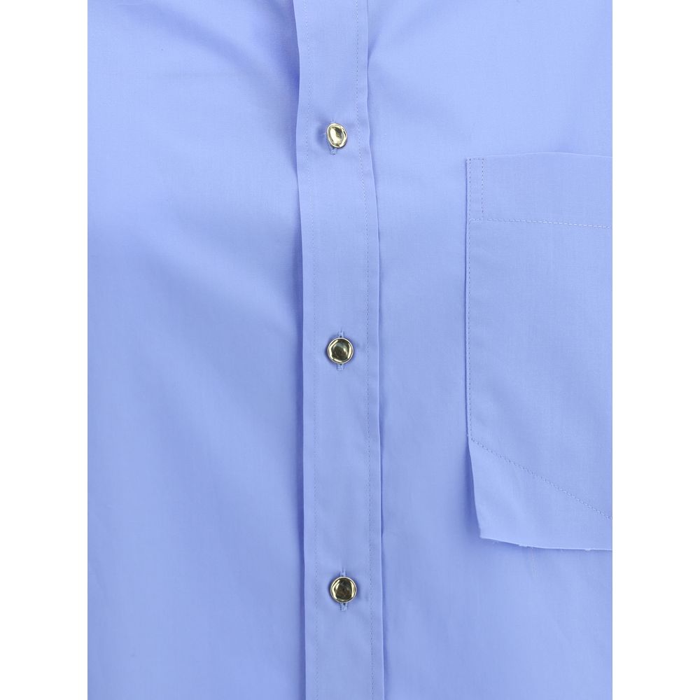 Darkpark Blue Cotton Dress Shirt