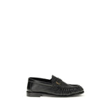 Saint Laurent Black Lamb Ovis Aries Slip-On Loafers