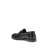 Saint Laurent Black Lamb Ovis Aries Slip-On Loafers