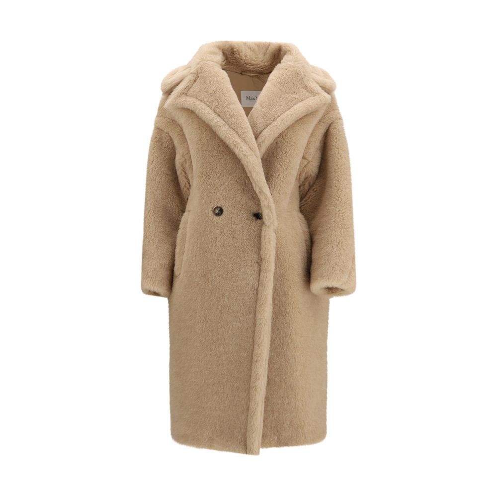 Max Mara Beige Alpaca Vicugna Pacos Coat