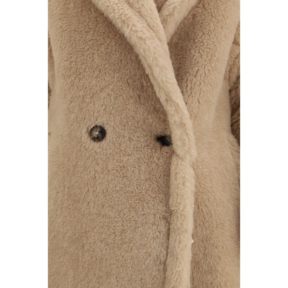 Max Mara Beige Alpaca Vicugna Pacos Coat