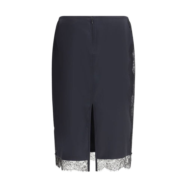 Tom Ford Black Silk Midi Skirt