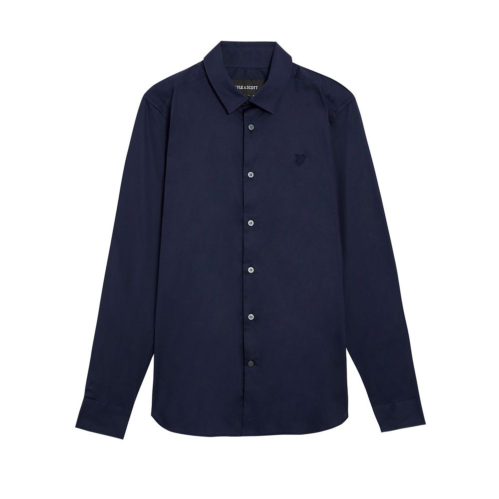 Lyle & Scott Blue Cotton Dress Shirt