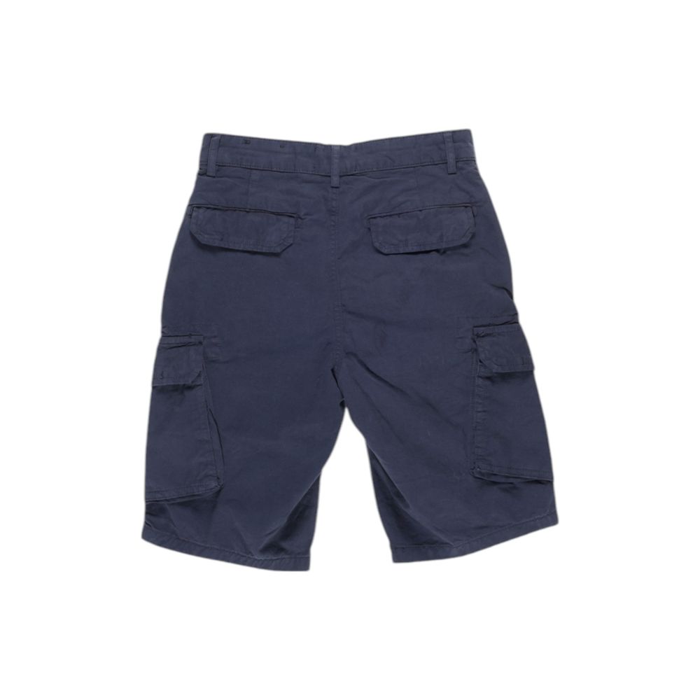 Lyle & Scott Blue Cotton Bermuda Shorts