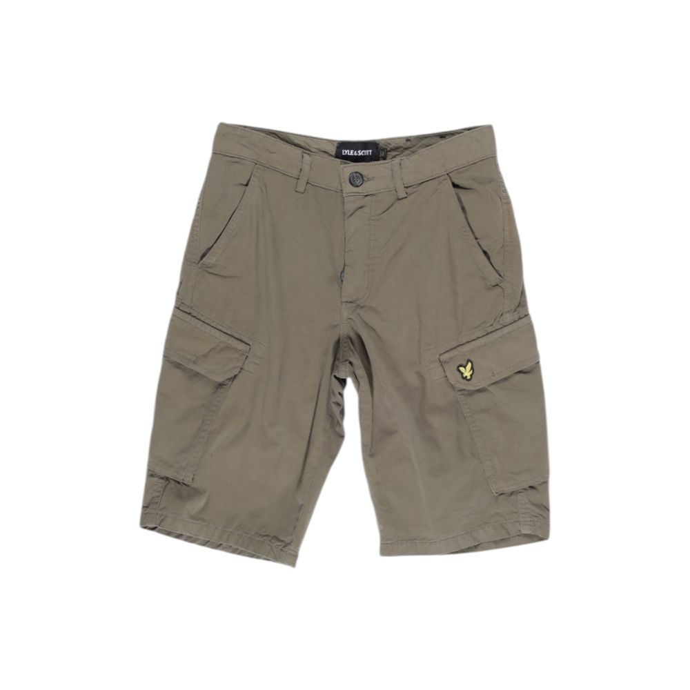 Lyle & Scott Green Cotton Bermuda Shorts