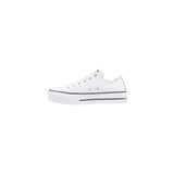 Converse White Leather Platform Sneakers
