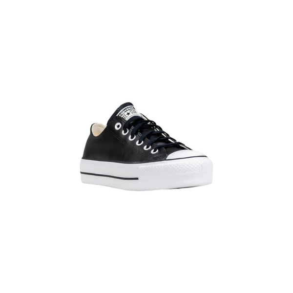 Converse Black Leather Low Top Sneakers
