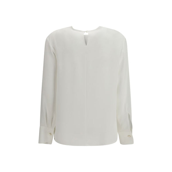 Max Mara White Triacetate Blouse