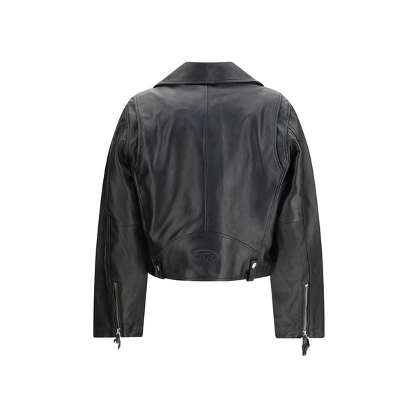 Diesel Black Leather Jacket