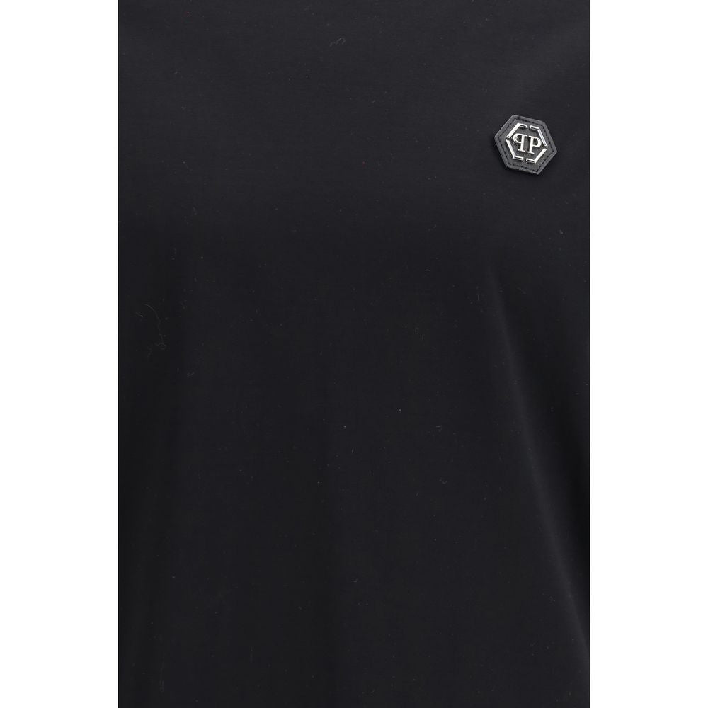 Philipp Plein Black Cotton T-Shirt