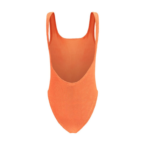 Hunza G Orange Polyester One-Piece Swimsuit