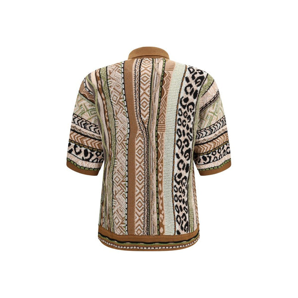 Laneus Multicolor Cotton Pattern Shirt