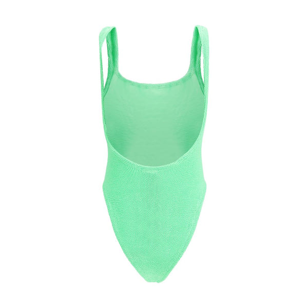 Hunza G Bicolor Polyester One-Piece Swimsuit