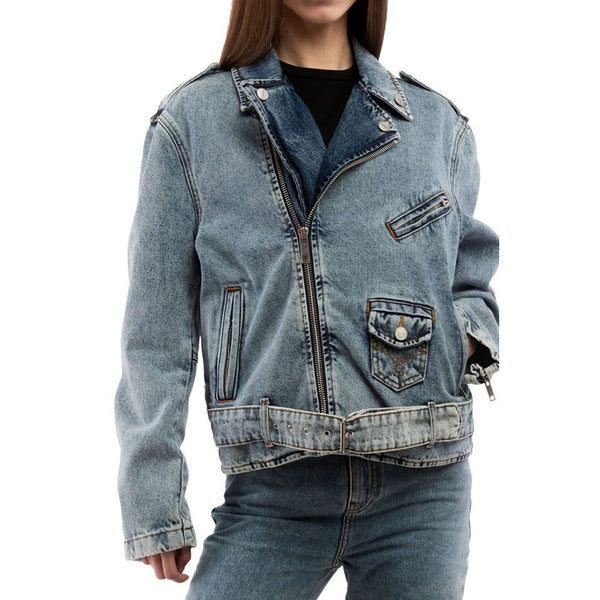 Moschino Multicolor Cotton Denim Jacket