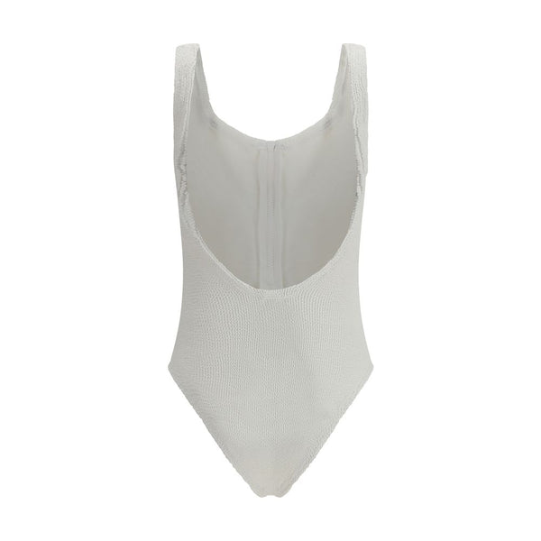 Hunza G White Polyamide One-Piece Swimsuit