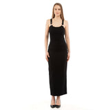 Moschino Black Marabou Casual Dress