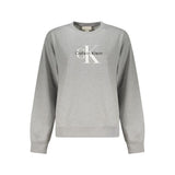 Calvin Klein Grigio Cotton Women Sweatshirt