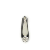 Tory Burch Black Calf Leather Bos Taurus Ballet Flats