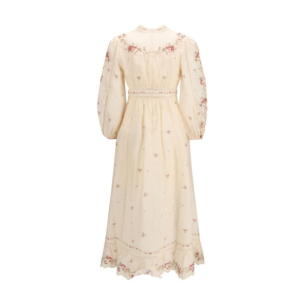 Zimmermann Beige Linen Casual Dress