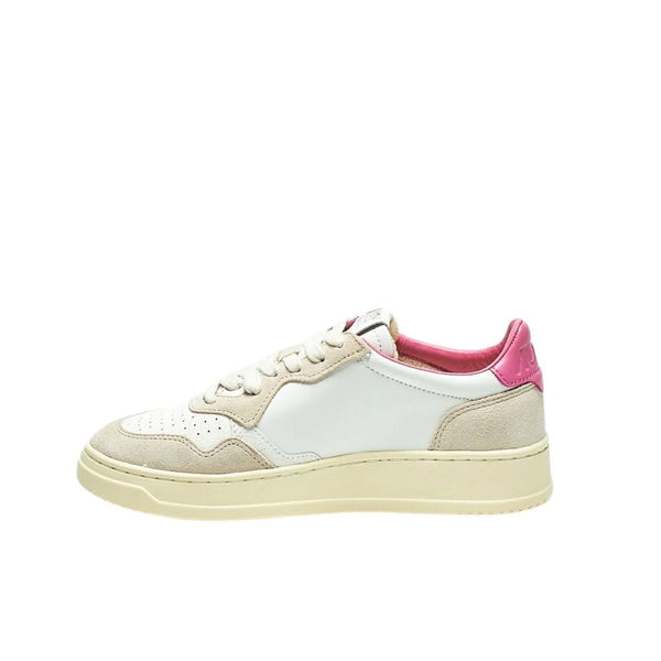 Autry White Leather Low Top Sneakers