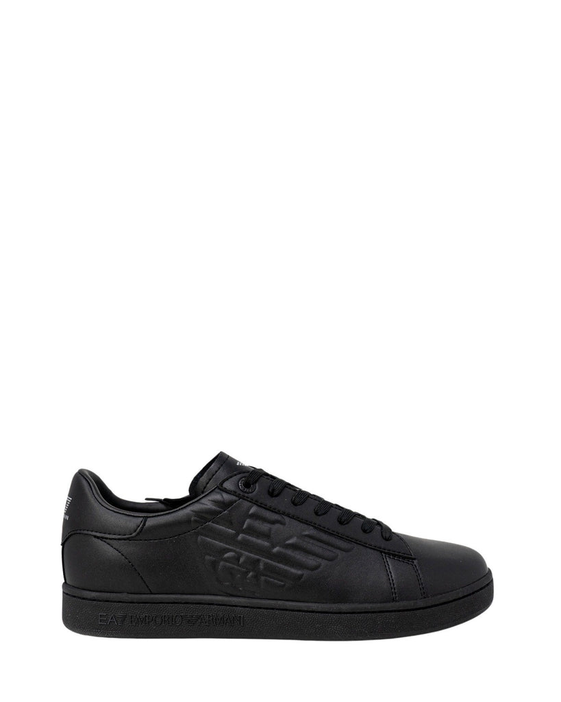 EA7 Emporio Armani Black Polyester Low Top Sneakers