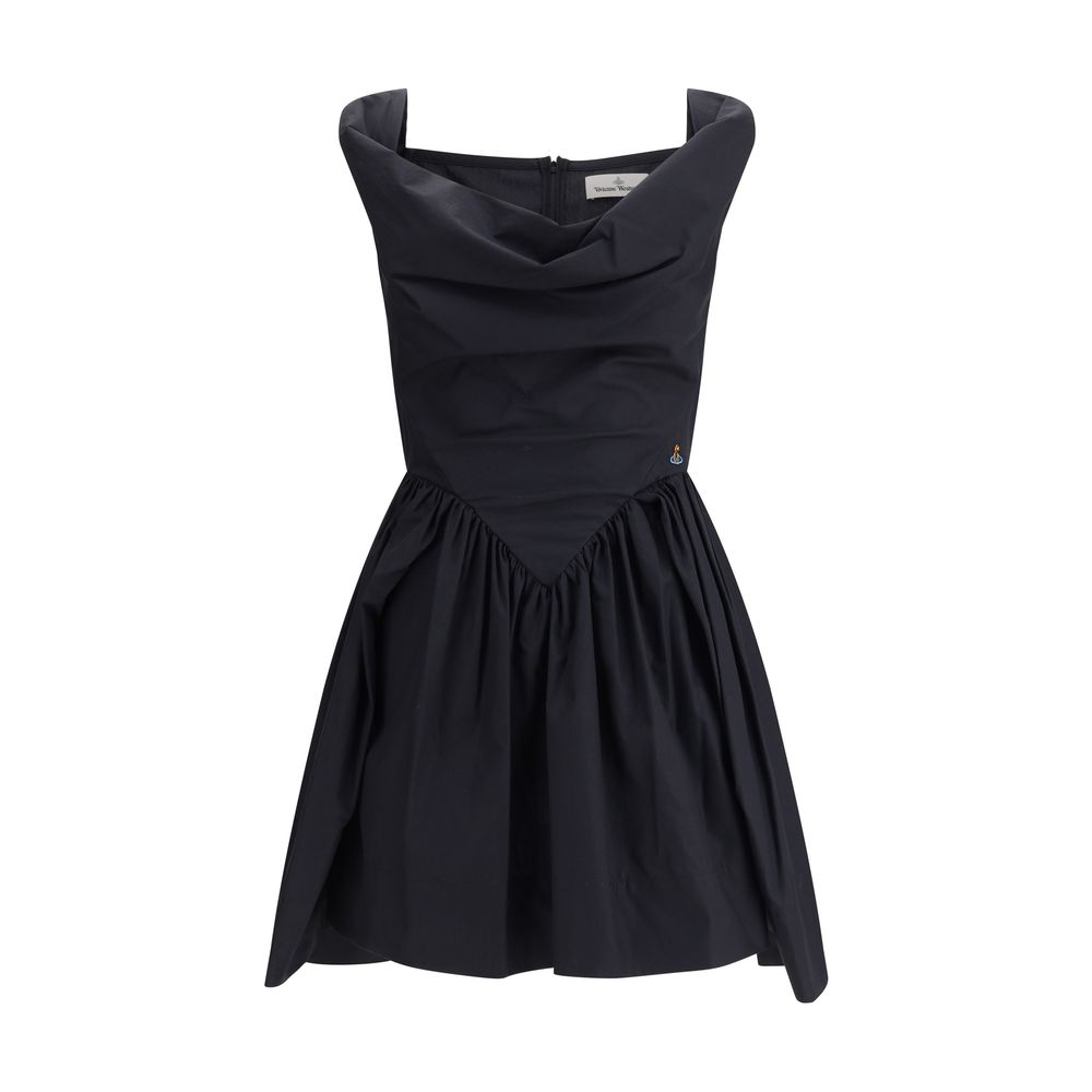 Vivienne Westwood Black Cotton Casual Dress
