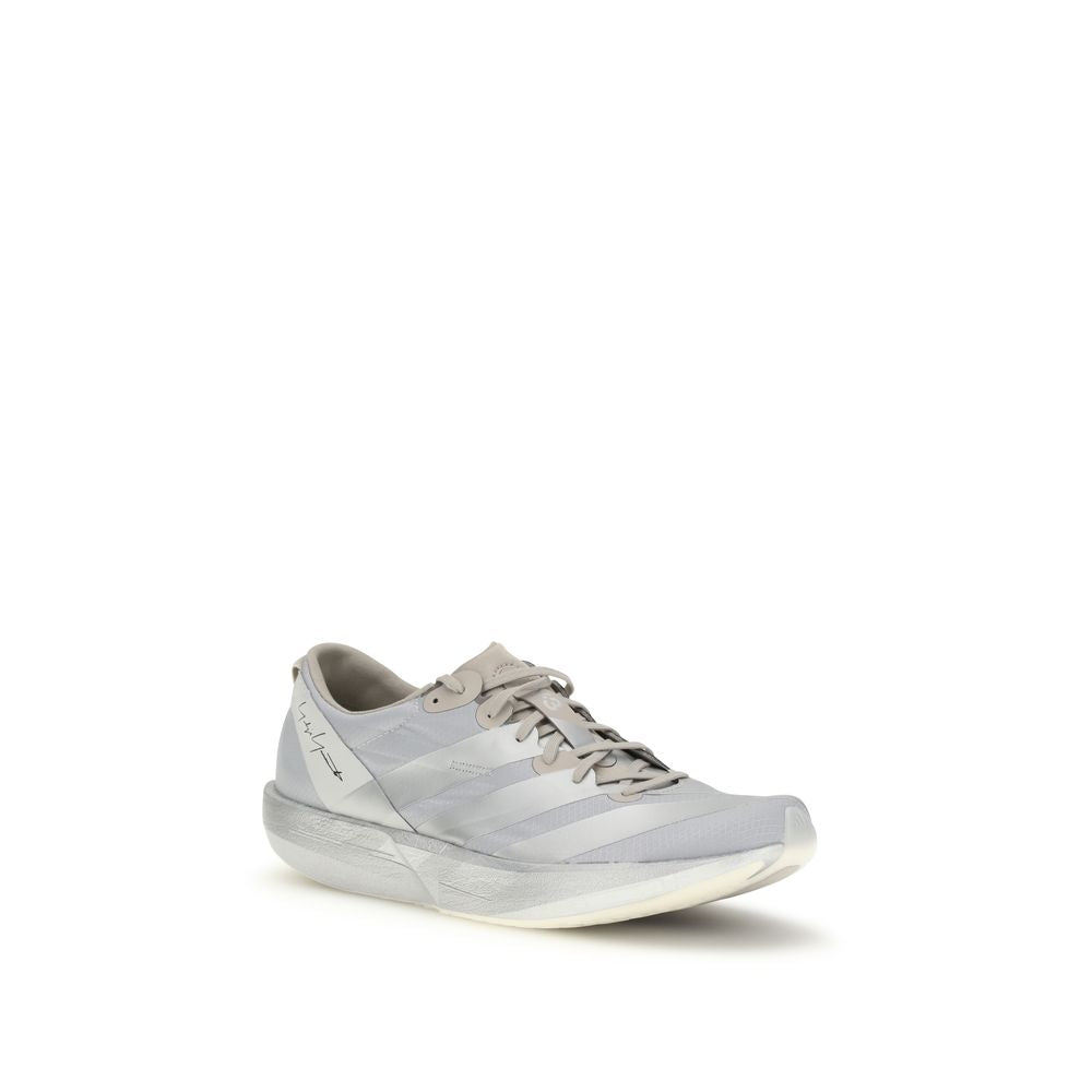 Y-3 Gray Fabric Athletic Sneakers
