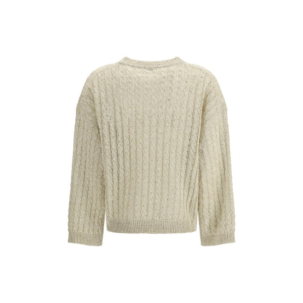 Brunello Cucinelli Beige Linen Sweatshirt