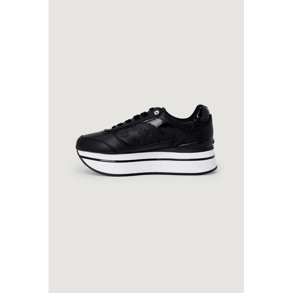 Guess Black Polyethylene Platform Sneakers