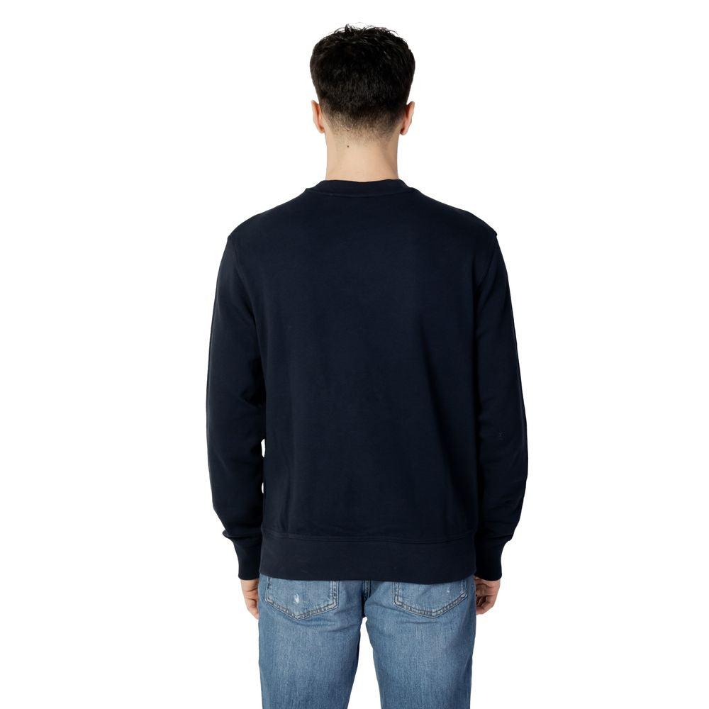 Hugo Boss Blue Cotton Sweatshirt