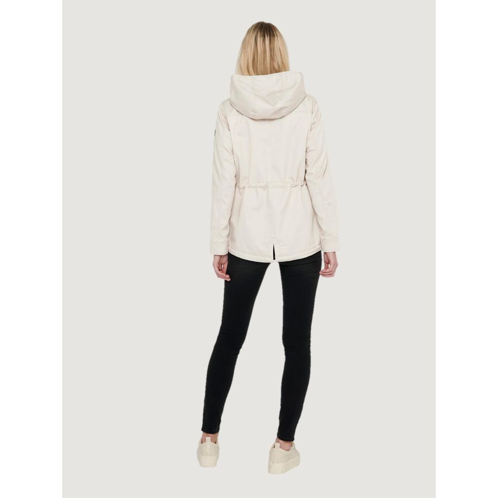 Only Beige Polyester Parka