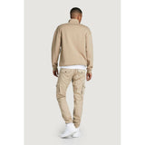 Jack Jones Beige Cotton Cargo Pants