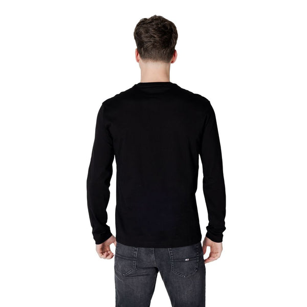 Armani Exchange Black Cotton Long Sleeve T-Shirt
