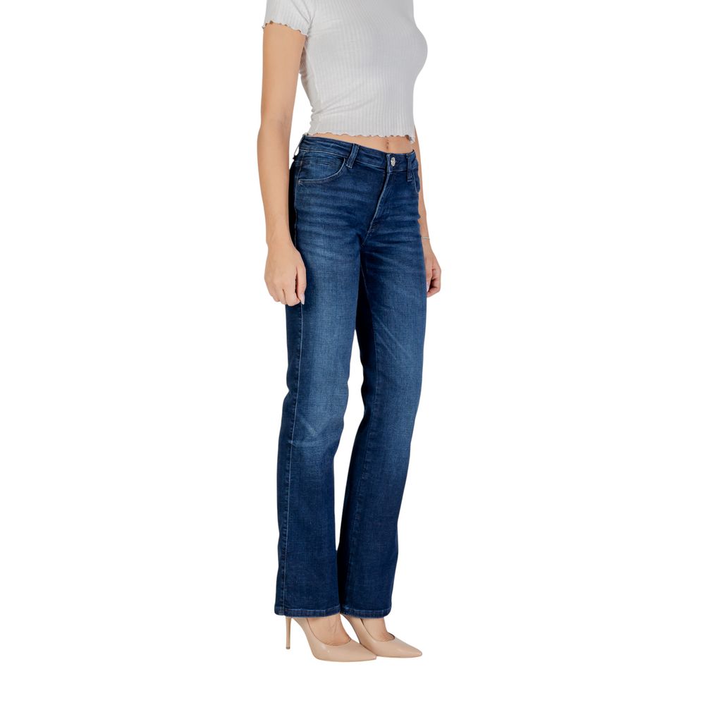 Guess Blue Cotton Mom Jeans