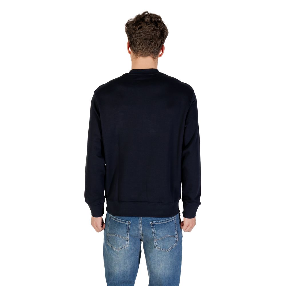 Armani Exchange Blue Cotton Sweatshirt