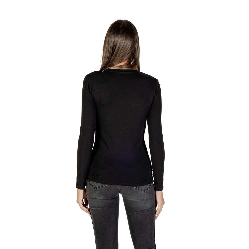 Armani Exchange Black Cotton T-Shirt