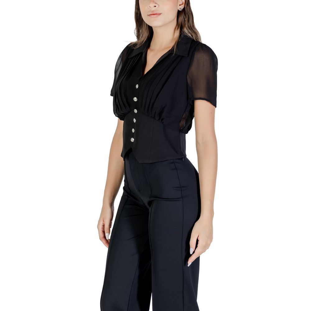 Morgan De Toi Black Polyester Shortsleeve Shirt