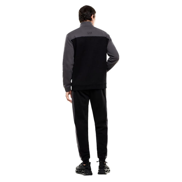 EA7 Emporio Armani Black Cotton Sweatsuit