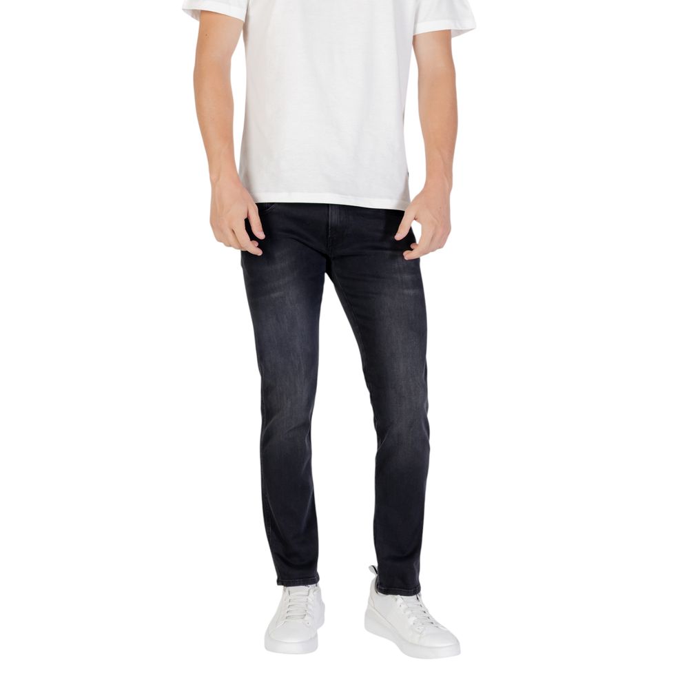Replay Black Cotton Skinny Jeans