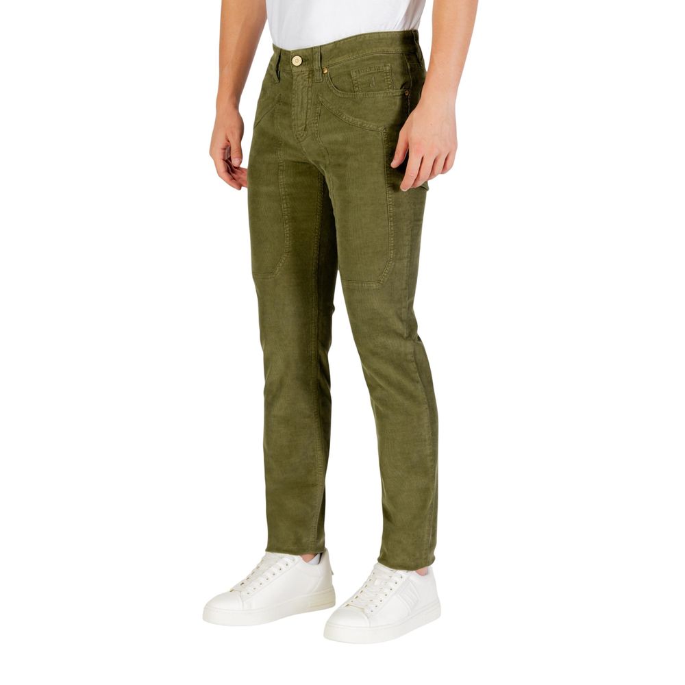 Jeckerson Green Cotton Skinny Jeans