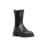 Calvin Klein Jeans Gray Leather Ankle Boots