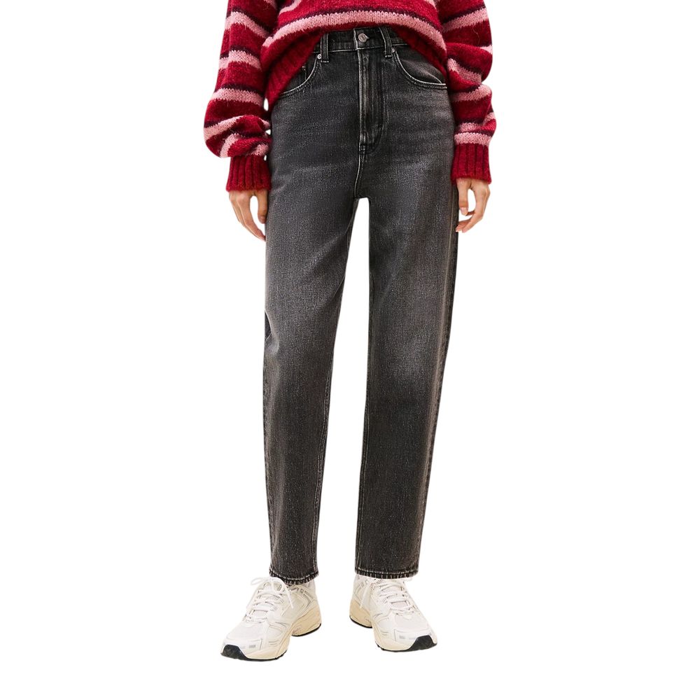 Tommy Hilfiger Jeans Black Recycled Cotton Mom Jeans