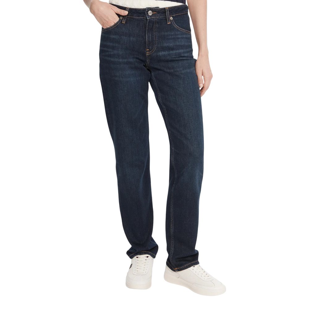 Tommy Hilfiger Blue Recycled Cotton Mom Jeans