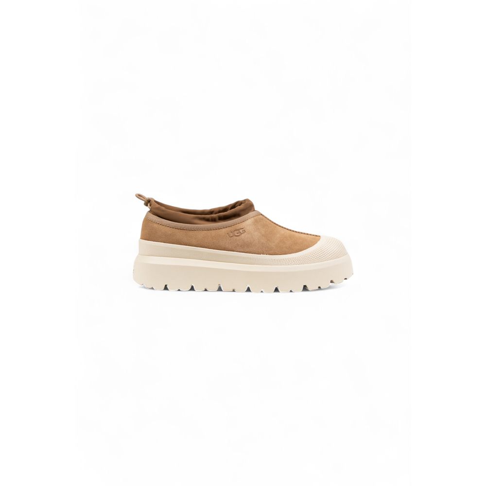 UGG Beige Suede Leather Clogs