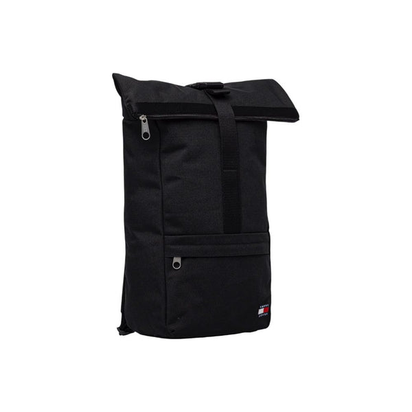 Tommy Hilfiger Jeans Black Recycled Polyester Backpack