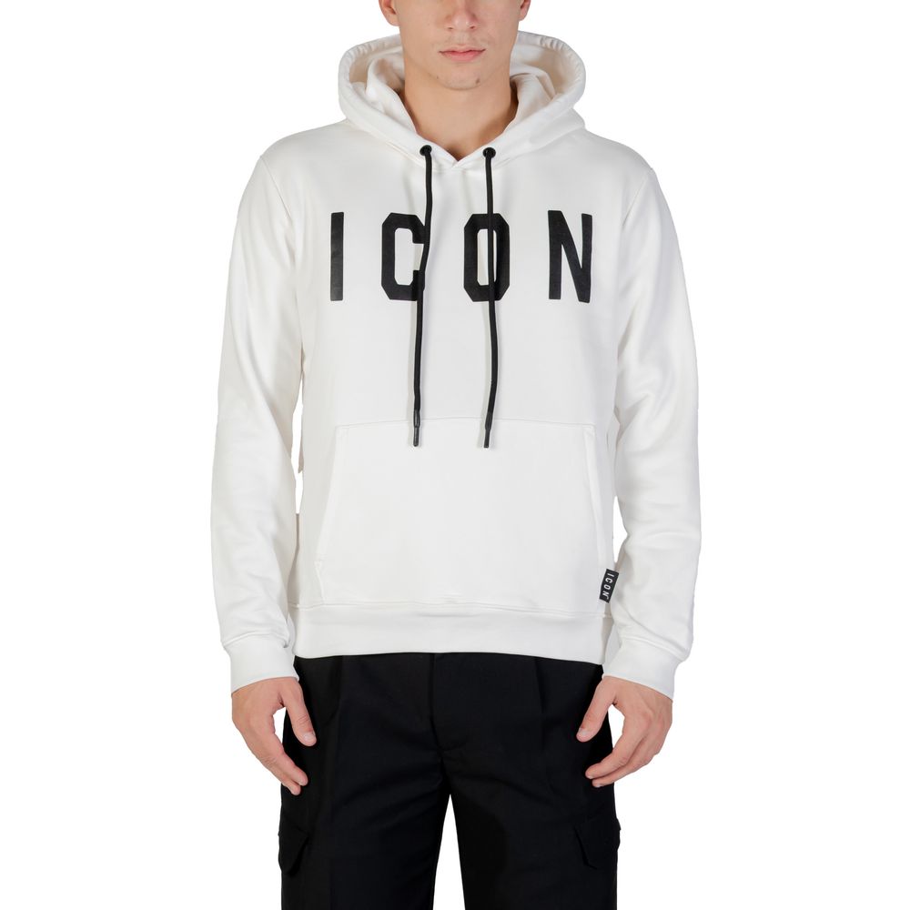 Icon Black And White Cotton Hoodie