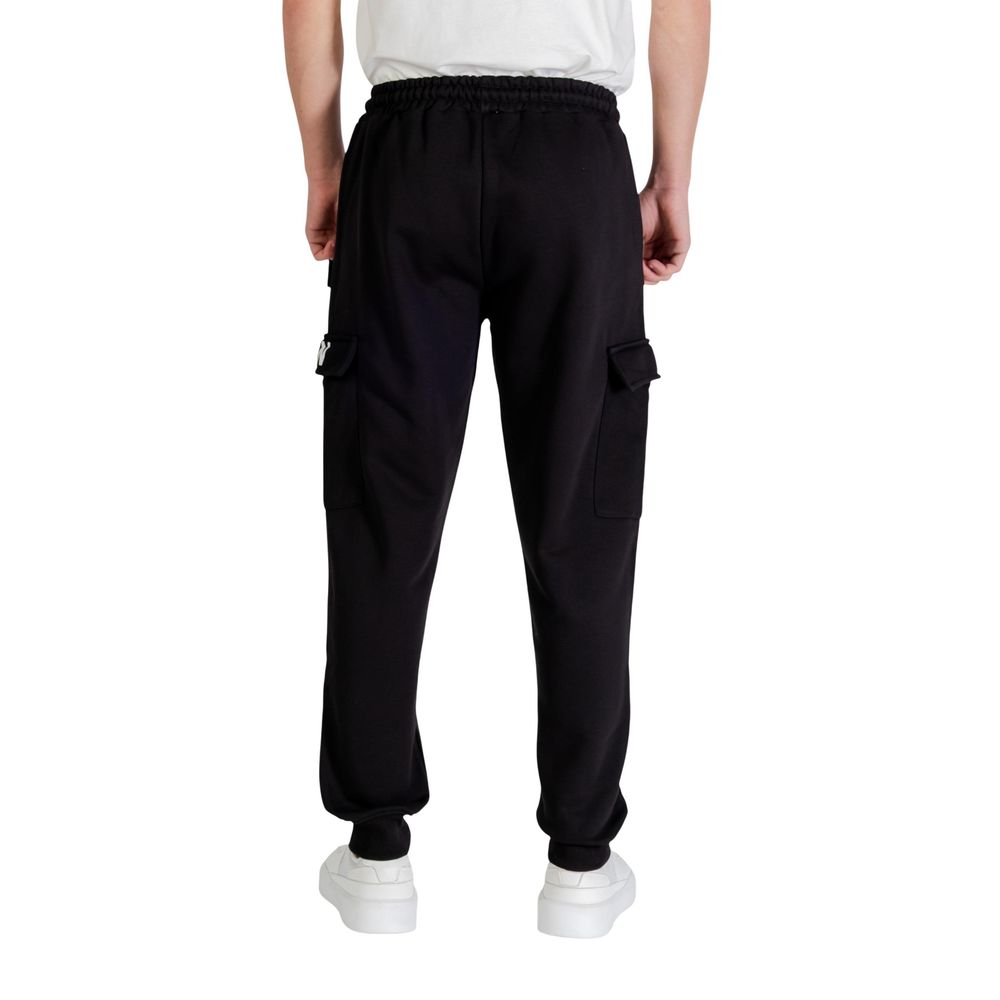 Icon Black Cotton Joggers (Workout Pants)