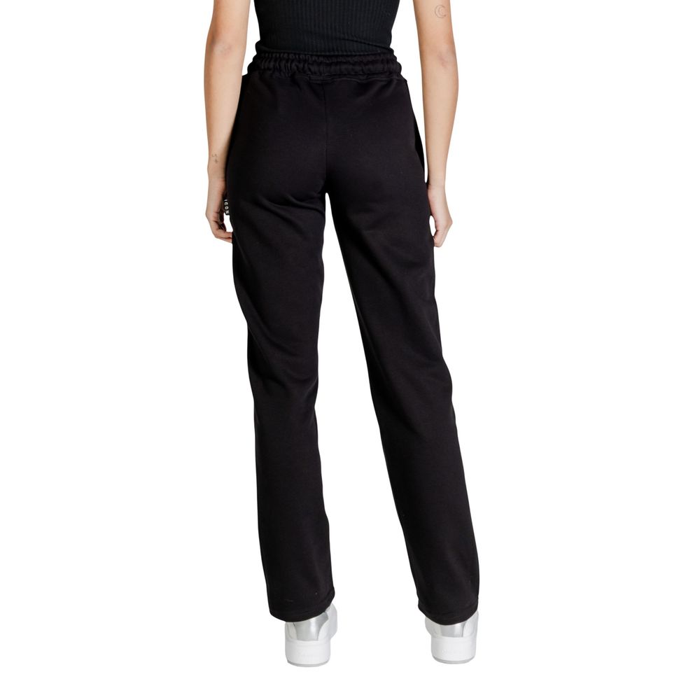 Icon Black Cotton Joggers (Workout Pants)