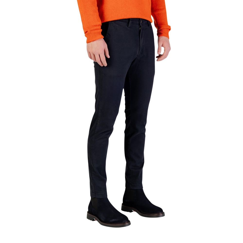 Borghese Blue Cotton Skinny Pants