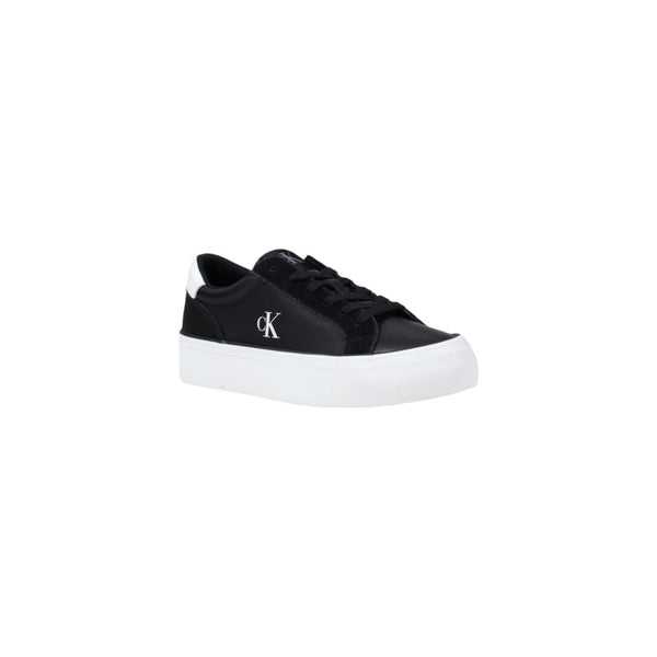 Calvin Klein Jeans Black And White Recycled Polyamide Platform Sneakers